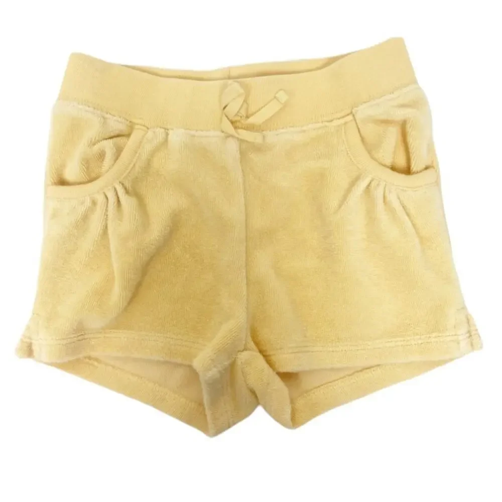 Janie and Jack Yellow Terrycloth Shorts Sz 12-18M